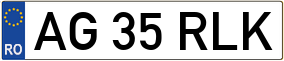 Trailer License Plate